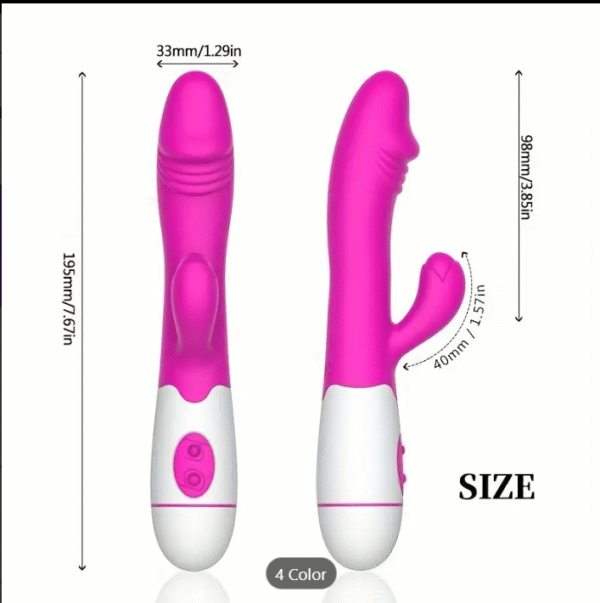 Vibrador de Doble Cabeza Rosa - Image 6