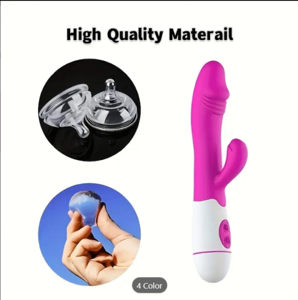 Vibrador de Doble Cabeza Rosa - Image 4