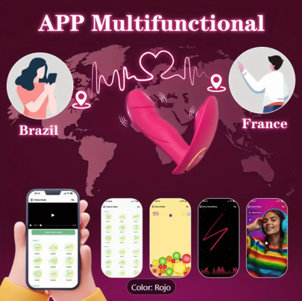 Vibrador Estimulador de Clítoris Femenino Masajeador Vaginal con Control por APP - Image 5