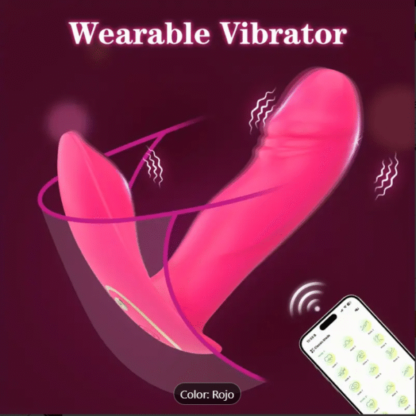 Vibrador Estimulador de Clítoris Femenino Masajeador Vaginal con Control por APP - Image 3